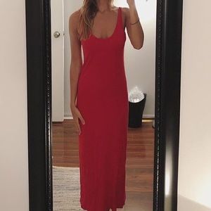 Urban Outfitters red lightweight maxi dress